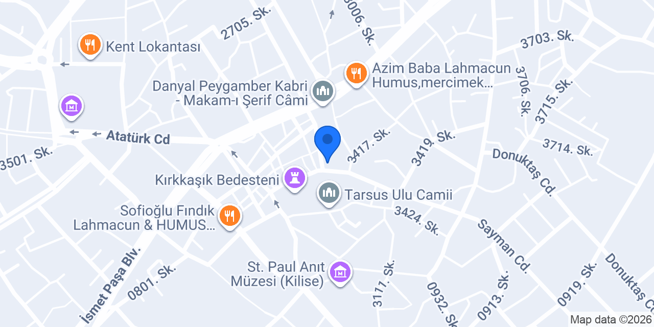 Yeni Hamam konumu