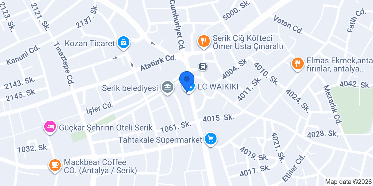 Adıyaman osmanlı çiğköfte serik konumu