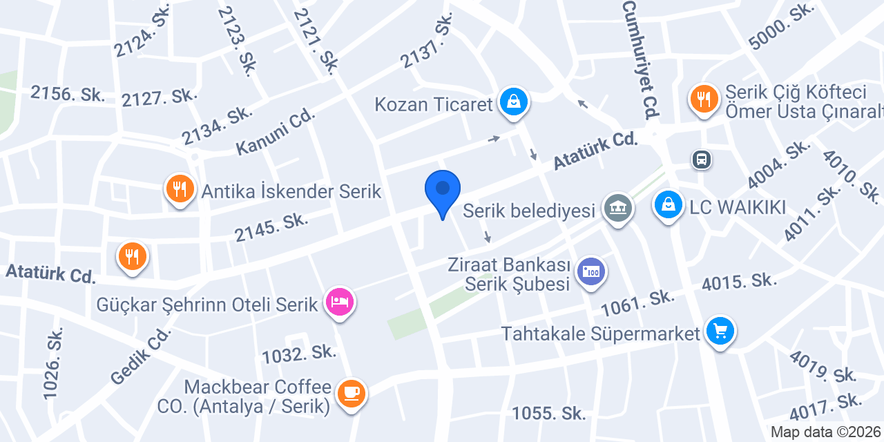 Diş hekimi Zeynep Karakaya konumu