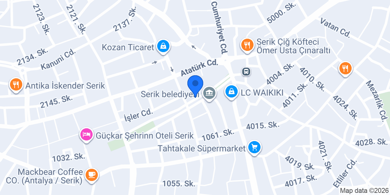 Tasarım Ozalit konumu
