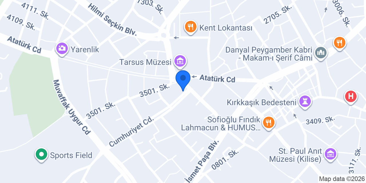 TARSUS SİGORTA ŞİRKETİ konumu