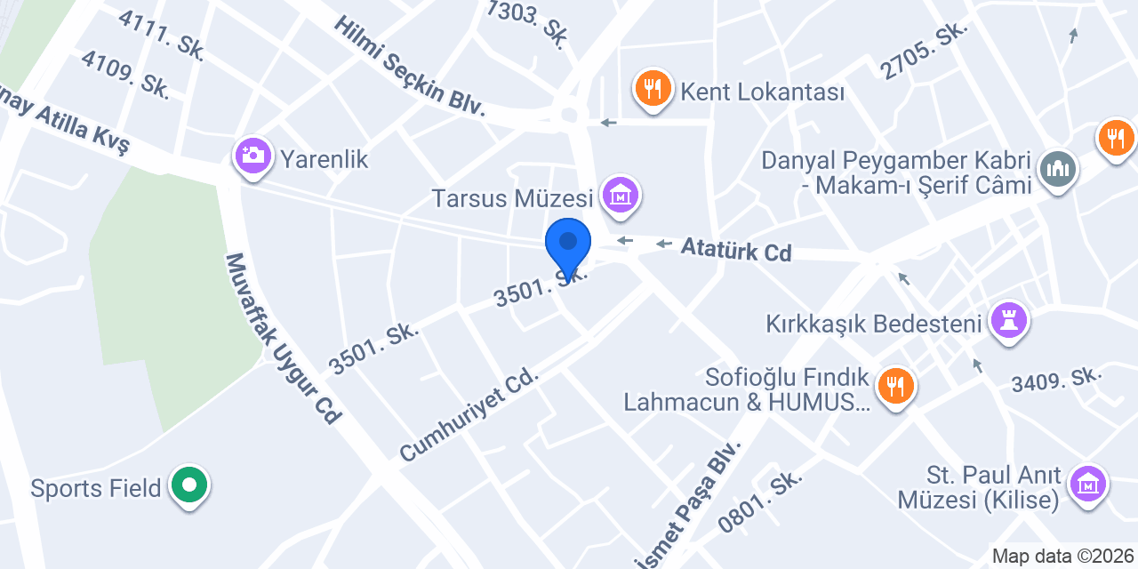 Tarsus 8.Noterliği konumu