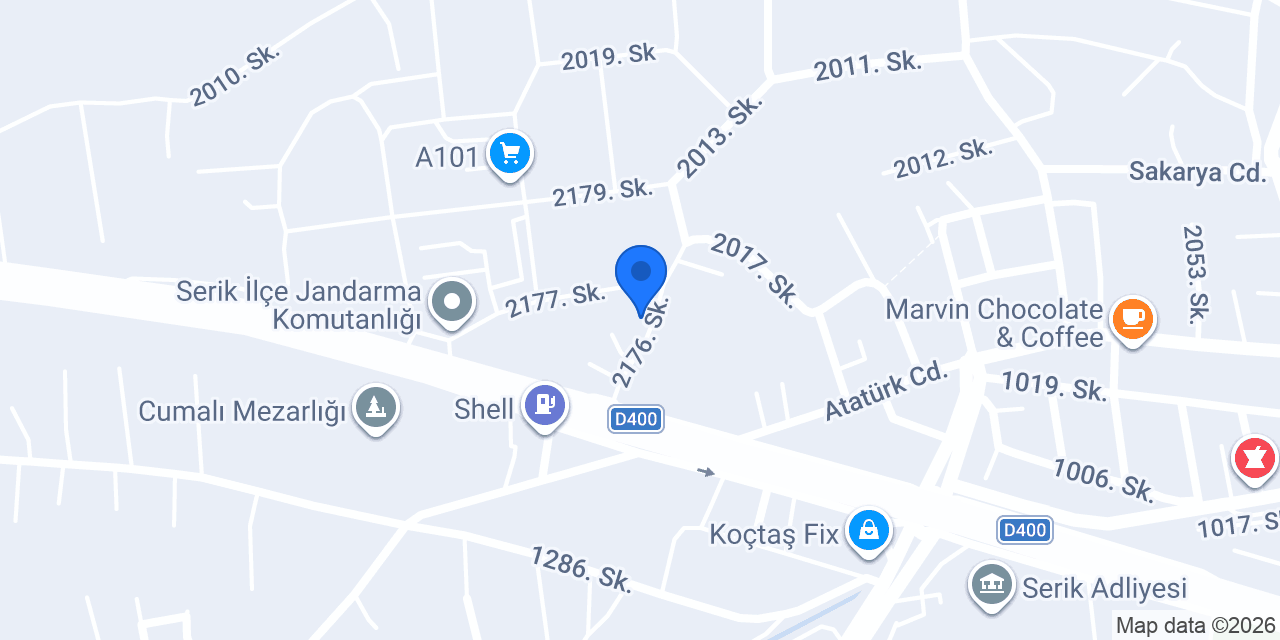 İNCİTANELERİ ANOKULU konumu