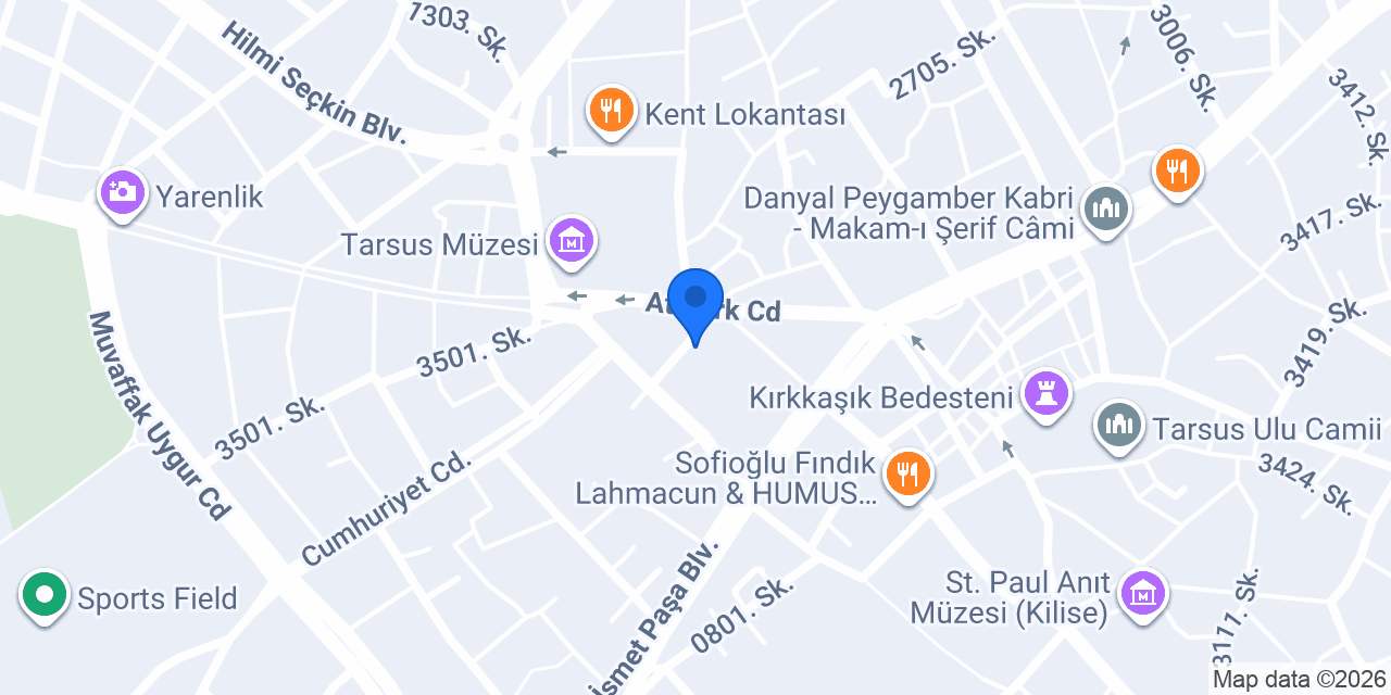 Örnek Kuyumcu Tarsus konumu
