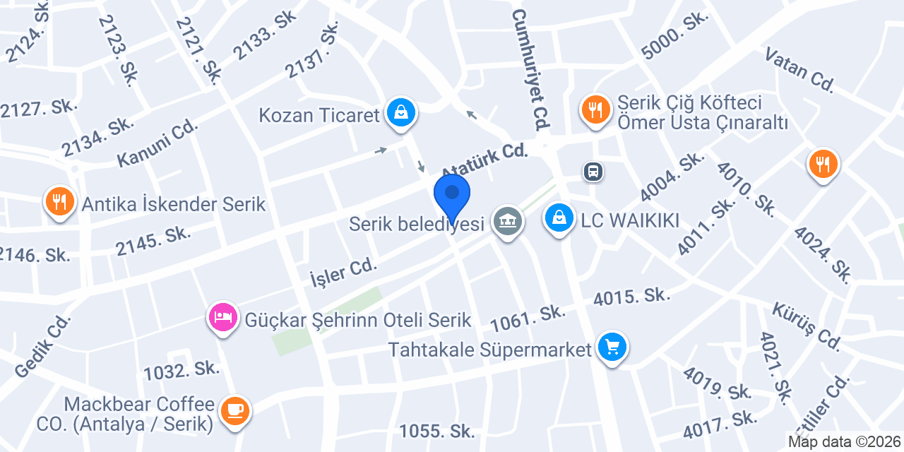 Oğan Veteriner Kliniği konumu