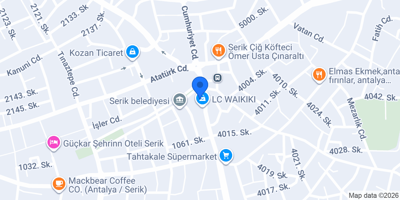 Hanımeli Bayan Terzi konumu