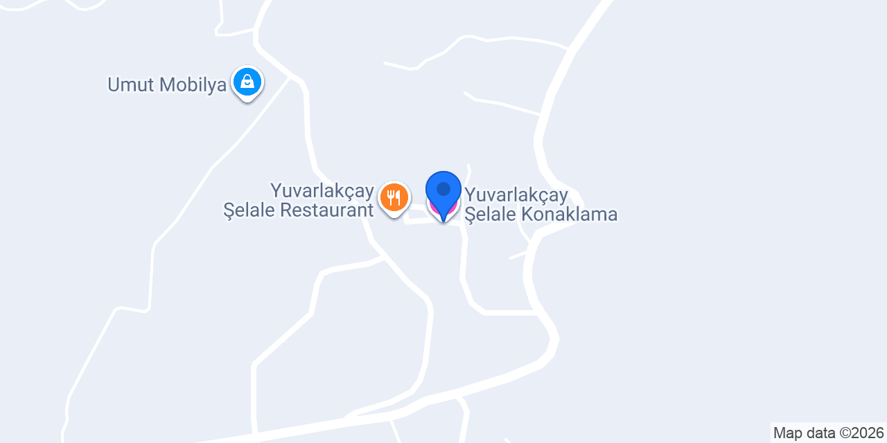Yuvarlakçay Şelale Konaklama konumu