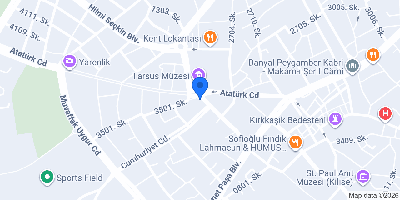 Tarsus kozmetik konumu