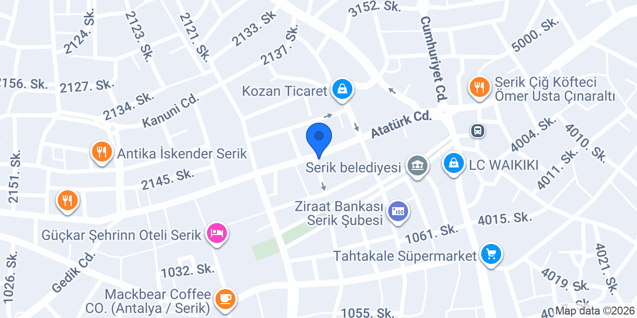 Tuğba Tuhafiye konumu
