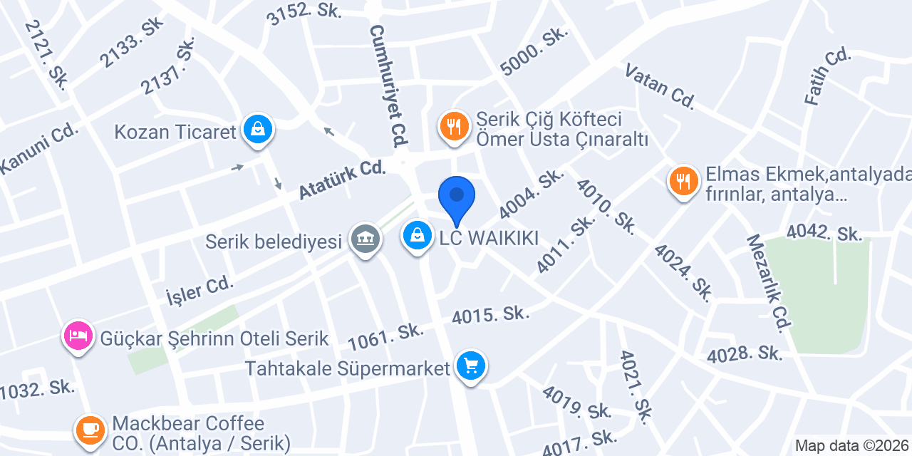 Can Oto Anahtar Çilingir Serik konumu