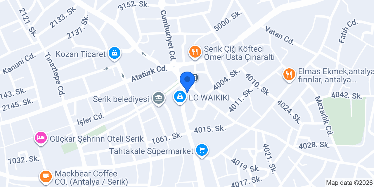Serik Usta Gayrimenkul konumu