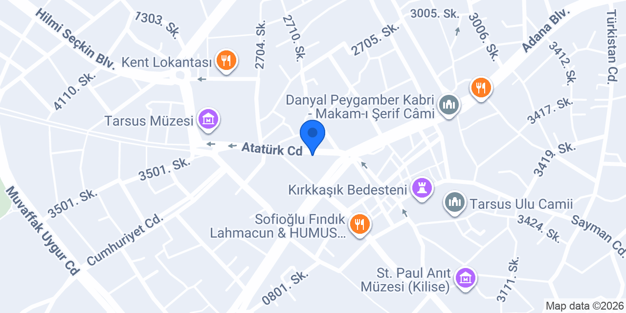 Albaraka Türk Tarsus Şubesi konumu