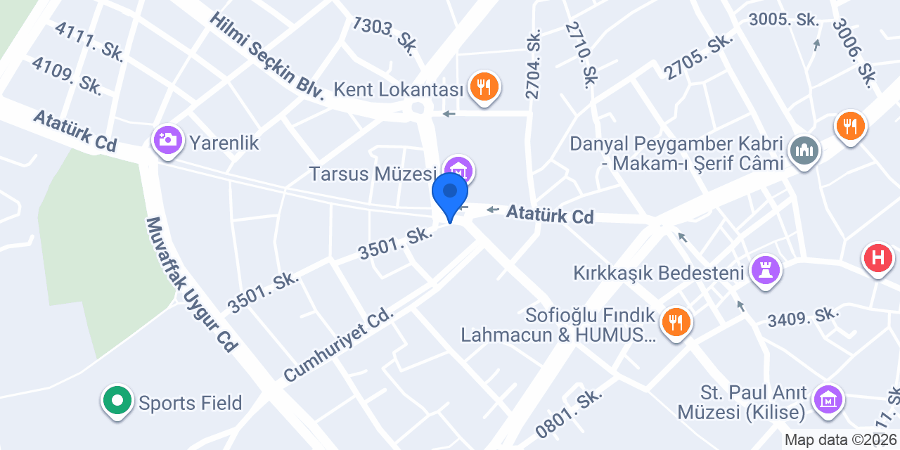 Tarsus Simit Dünyası konumu