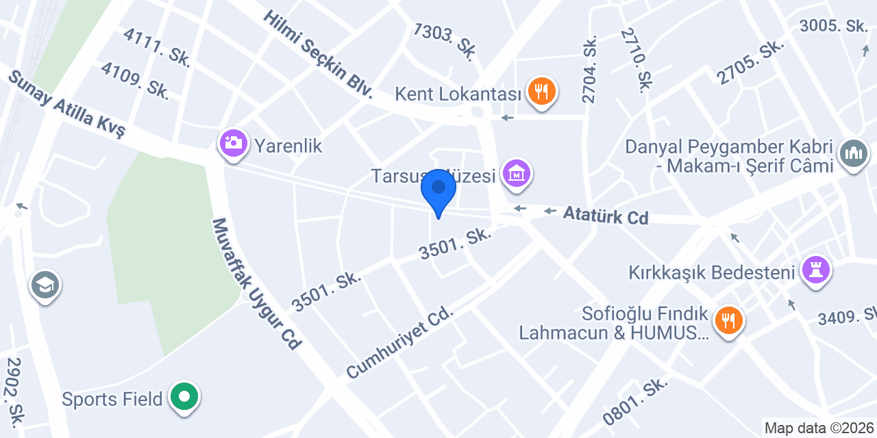 Moda Terzi Tarsus konumu