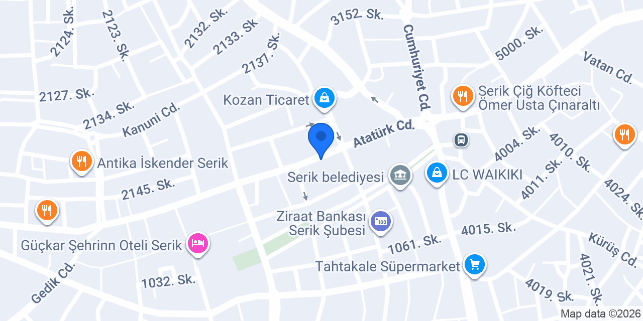 Çınar Harita Mühendislik Bürosu konumu