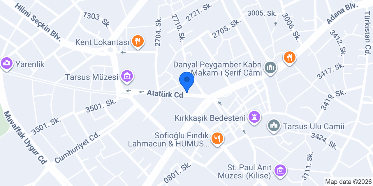 Akbank Tarsus Şubesi konumu