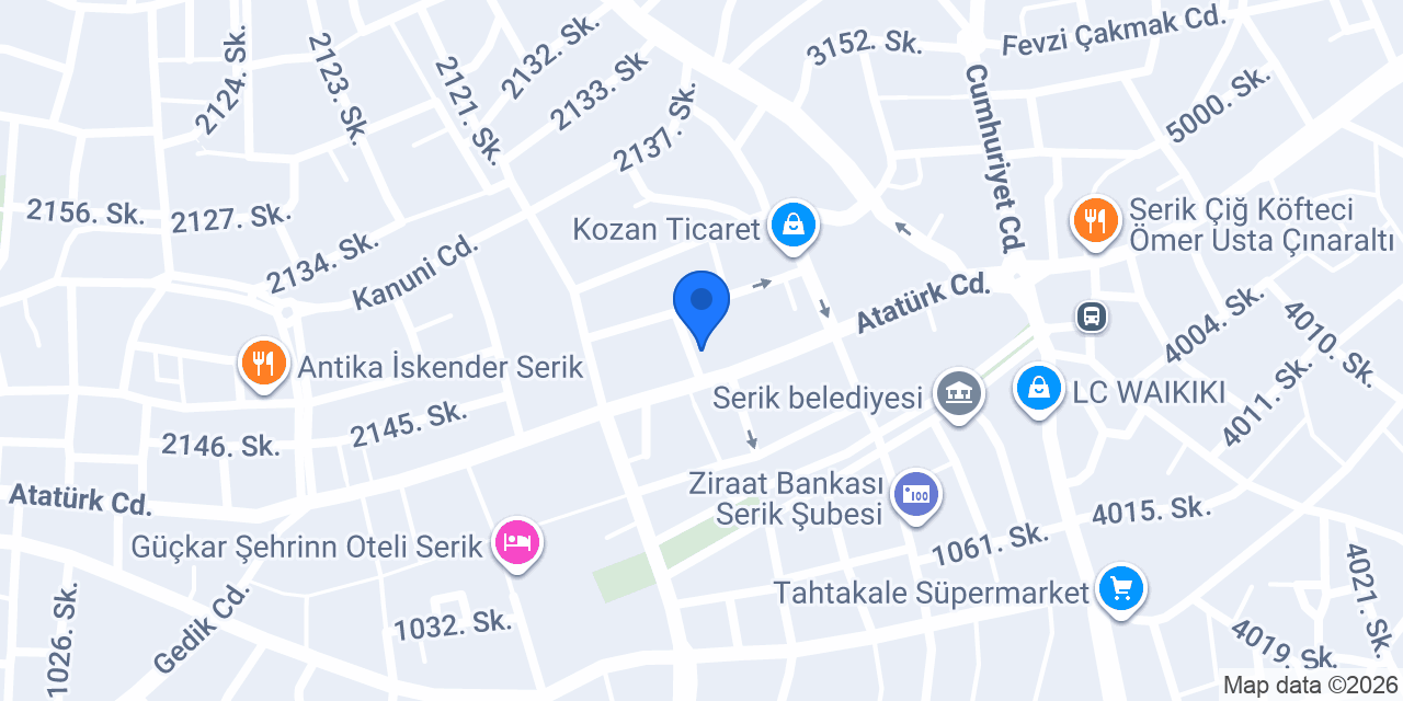 Leda Butik konumu