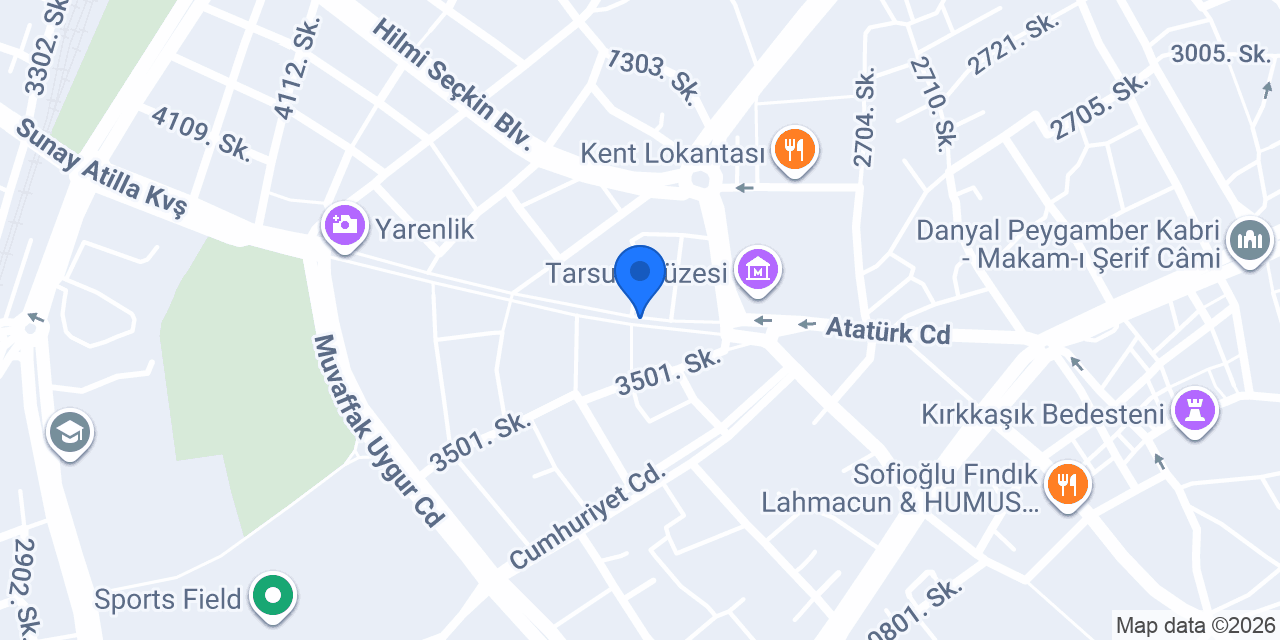 Evshop Tarsus konumu