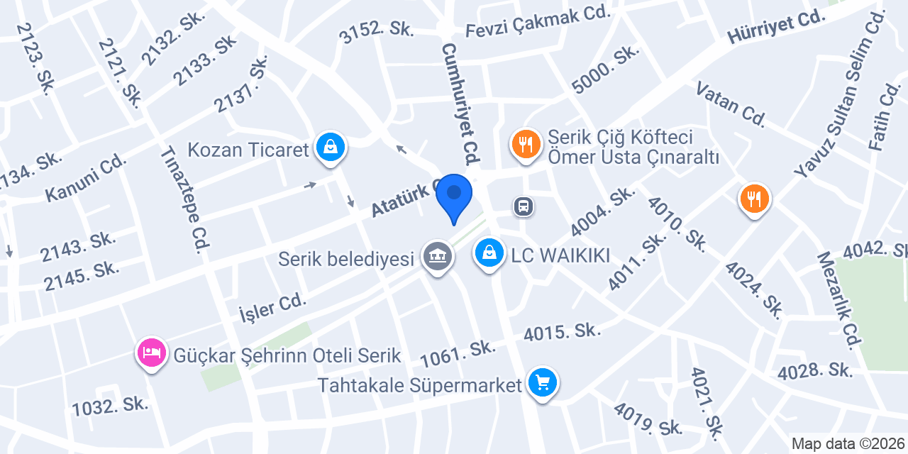 Şahmaran Pide konumu