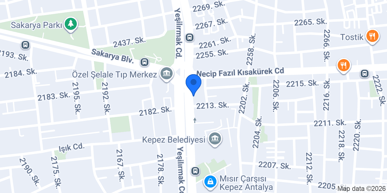 Eminevim Antalya Kepez Şube konumu