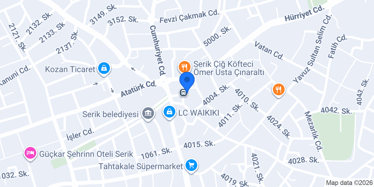 SERİK DONER REİS DÖNER SERİK konumu
