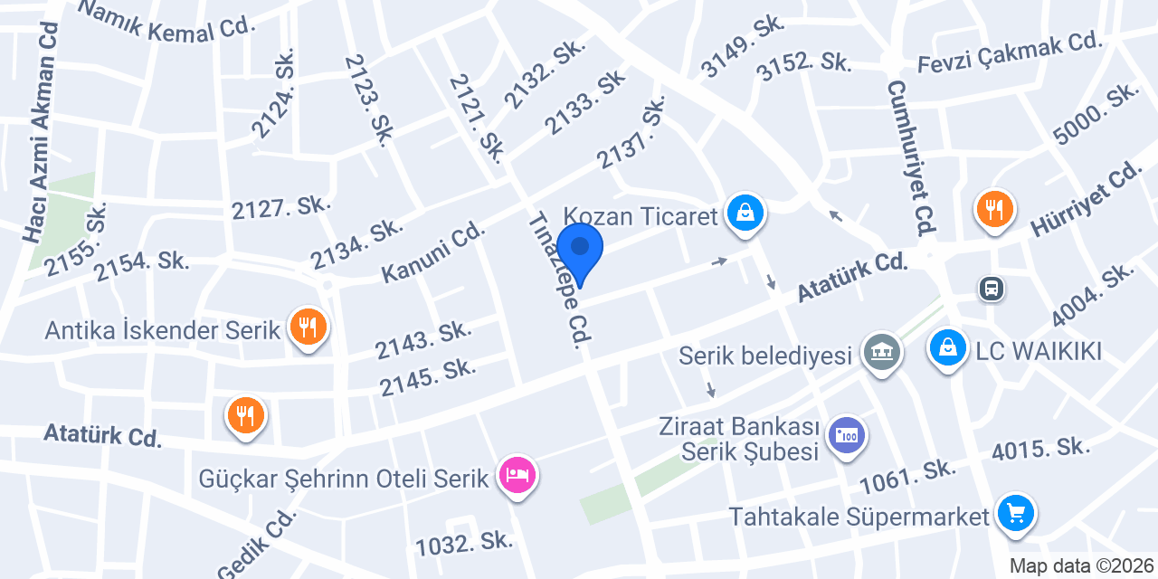 Serik Hedef Akademi konumu
