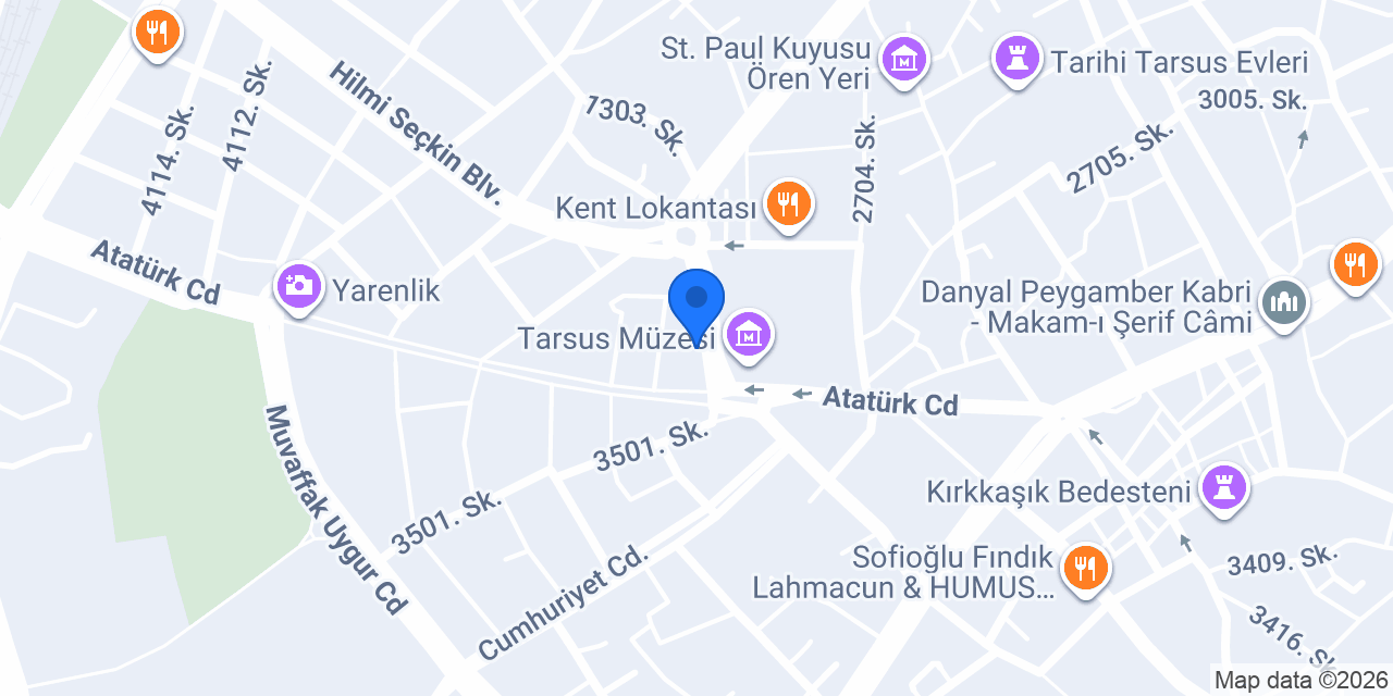 Tarsus Sürücü Kursu konumu