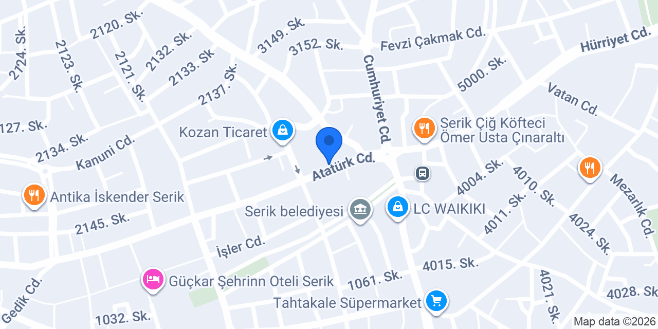 Utku Erkek Kuaförü konumu