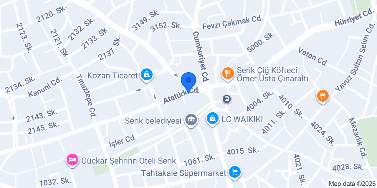 ÖZBAŞAK DÖVİZ konumu