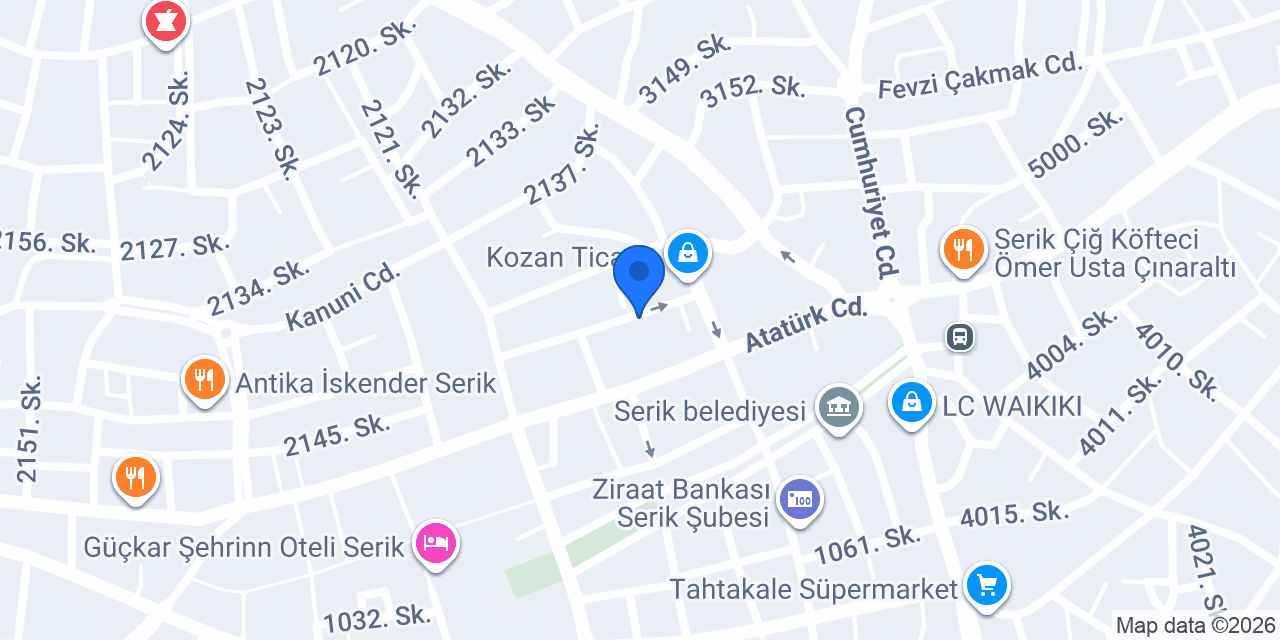 Özge Ciğer Mimarlık konumu