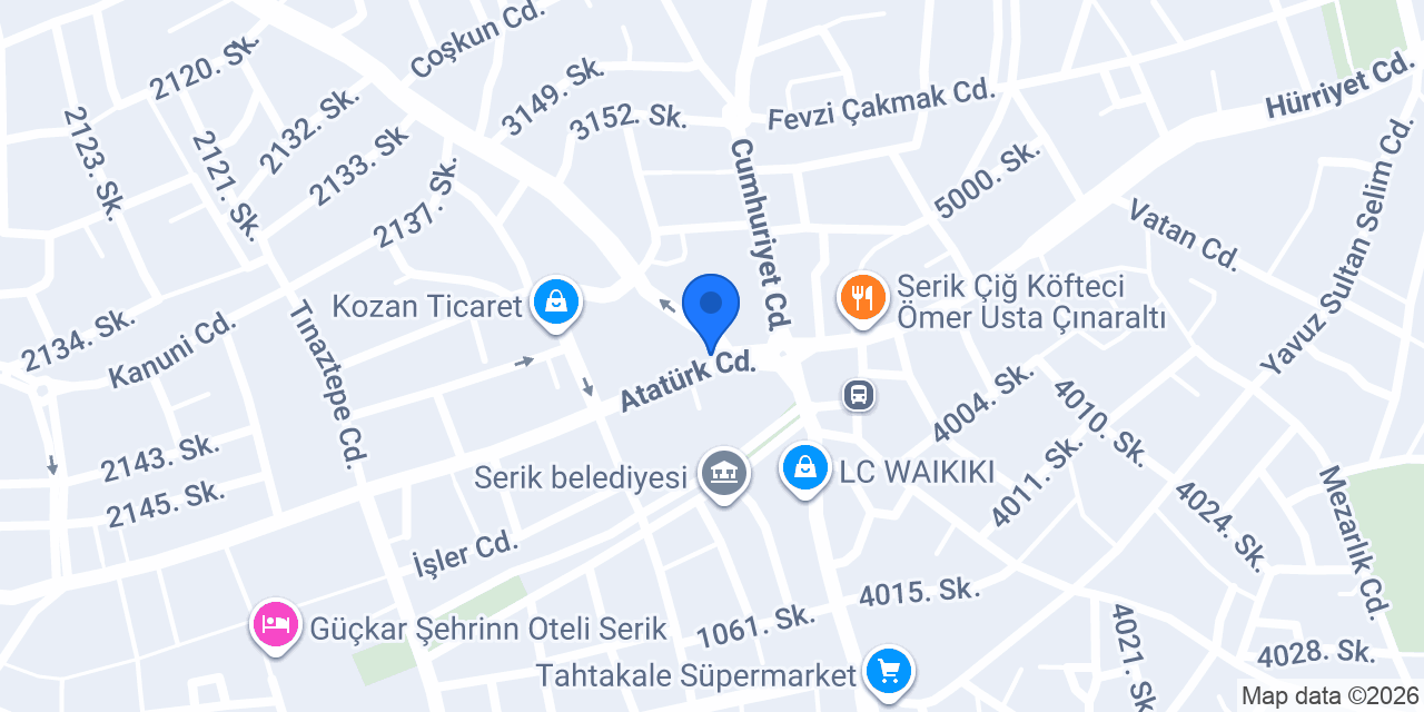 Koçak Optik konumu