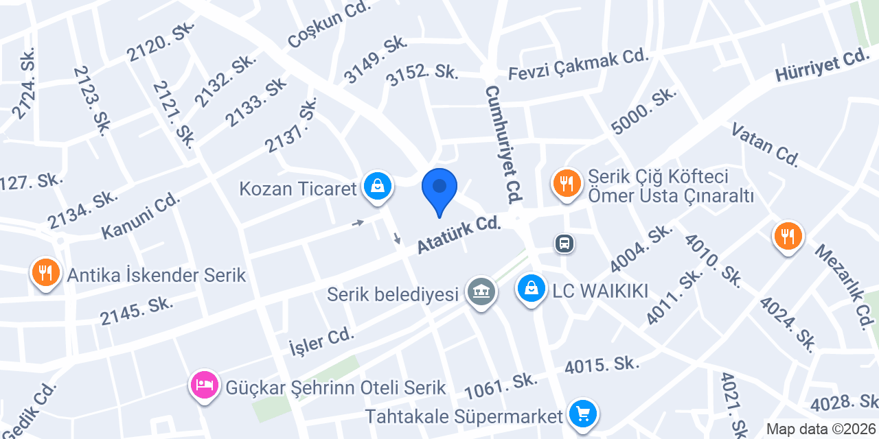 Kardelen Dikim Evi konumu