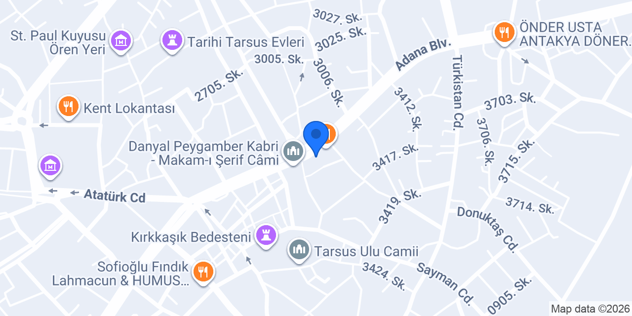 İPEKOĞLU YAPI LTD ŞTİ TARSUS konumu