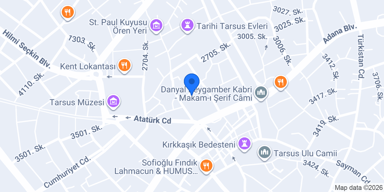 Mustafa Pekel Makamı Aş konumu