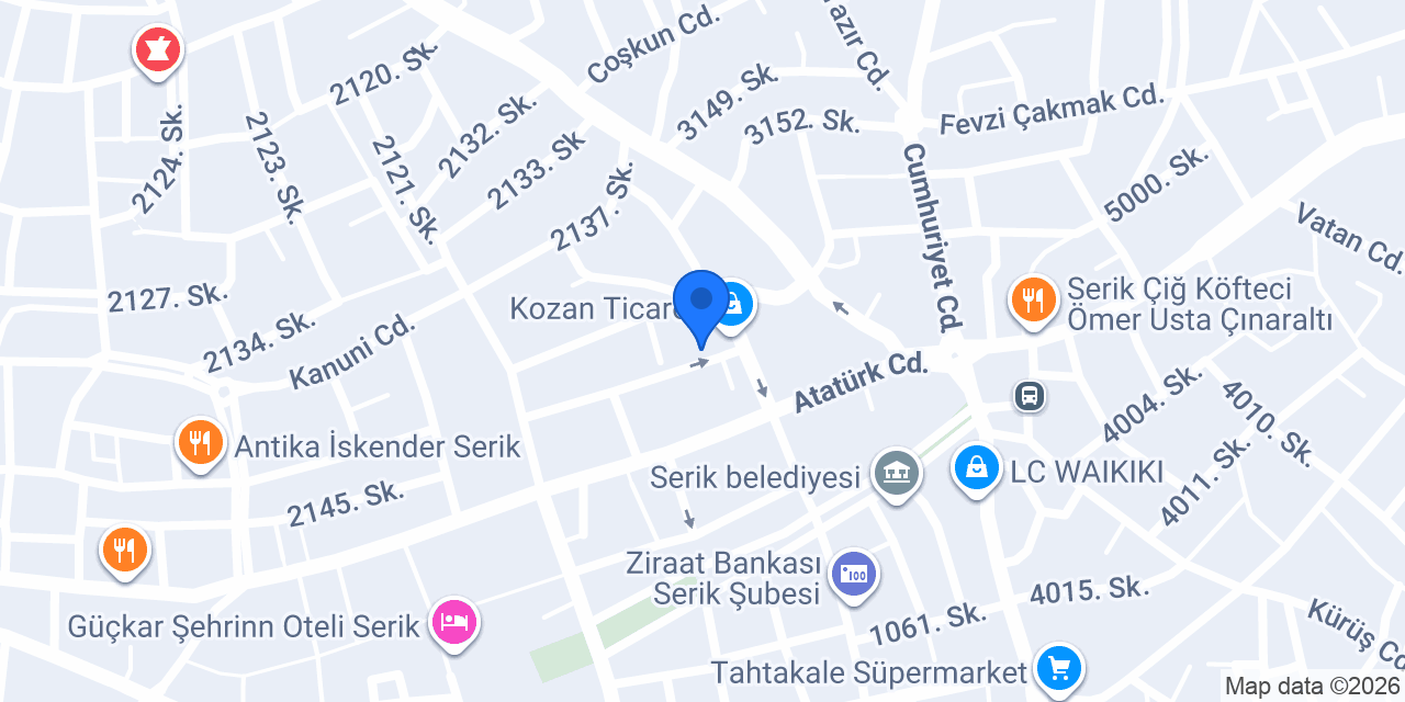 Kutlunaz Harita & Mühendislik konumu