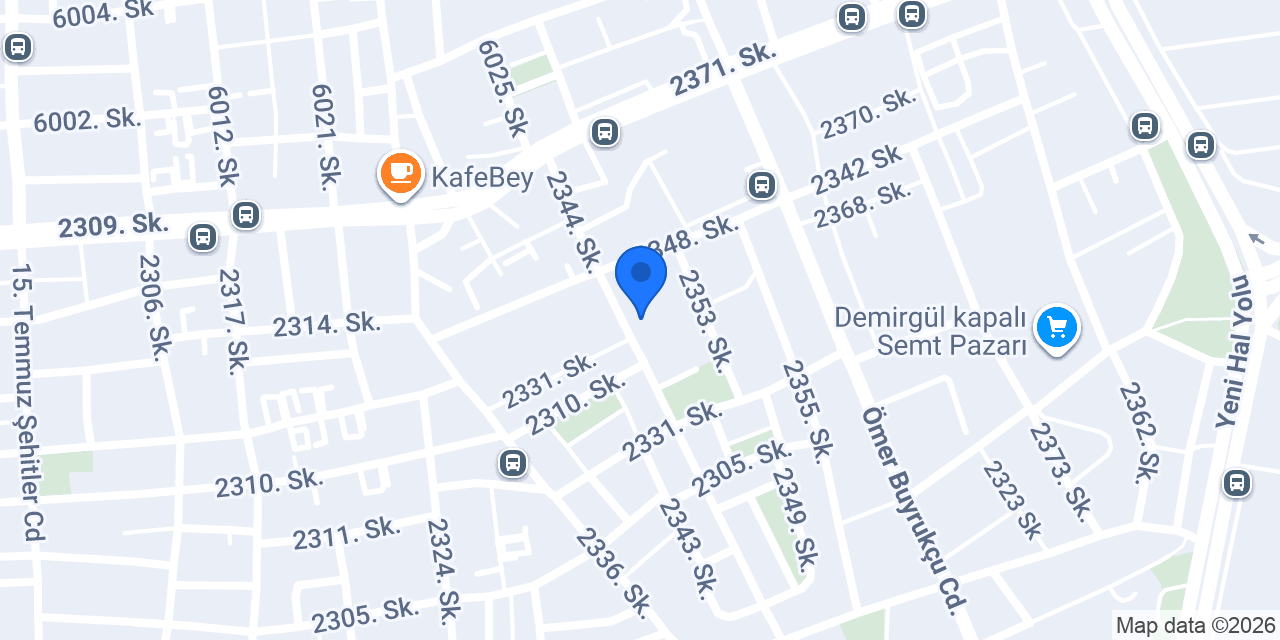 Yalçın küaför MEHMET YALÇIN konumu