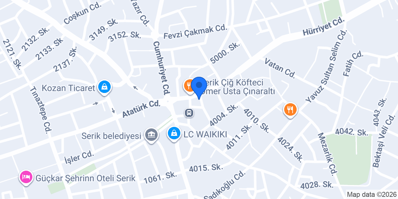 serik akdeniz sürücü kursu konumu