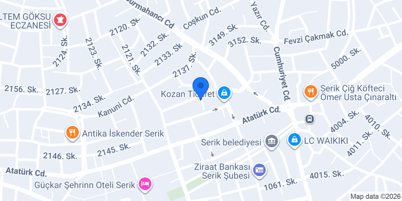 TARÇIN CAFE konumu