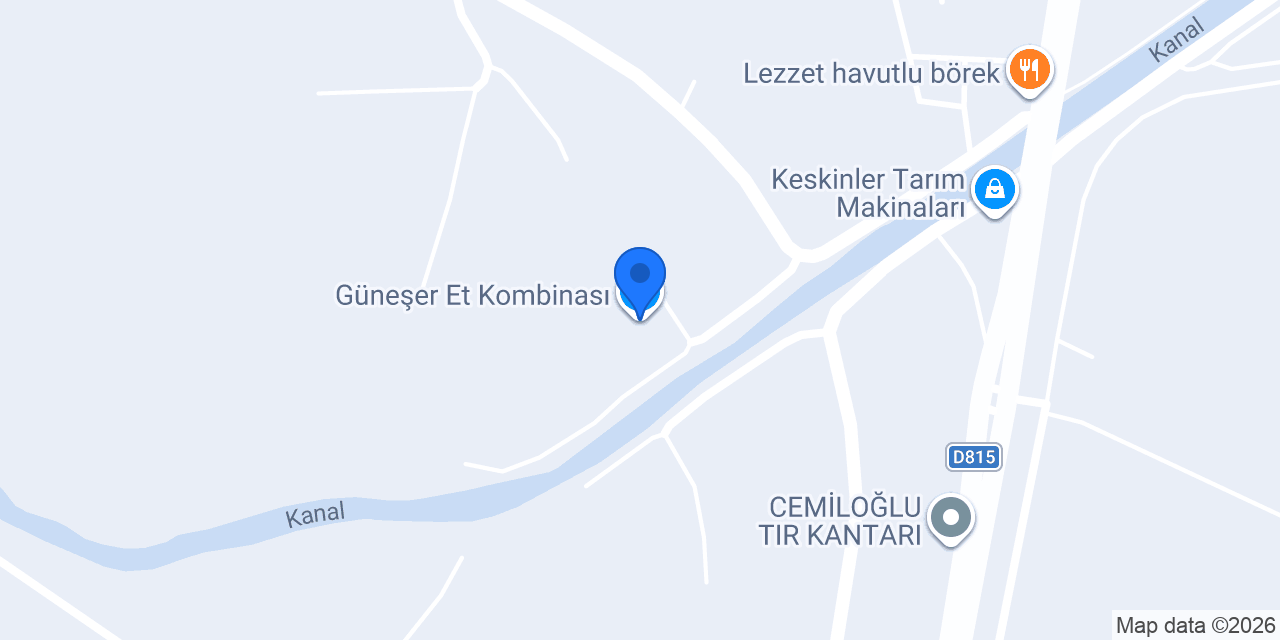 Güneşer Et Kombinası konumu