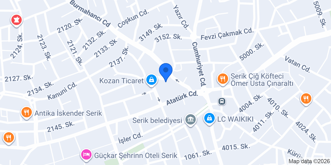 Kasap Hüseyin Taner konumu