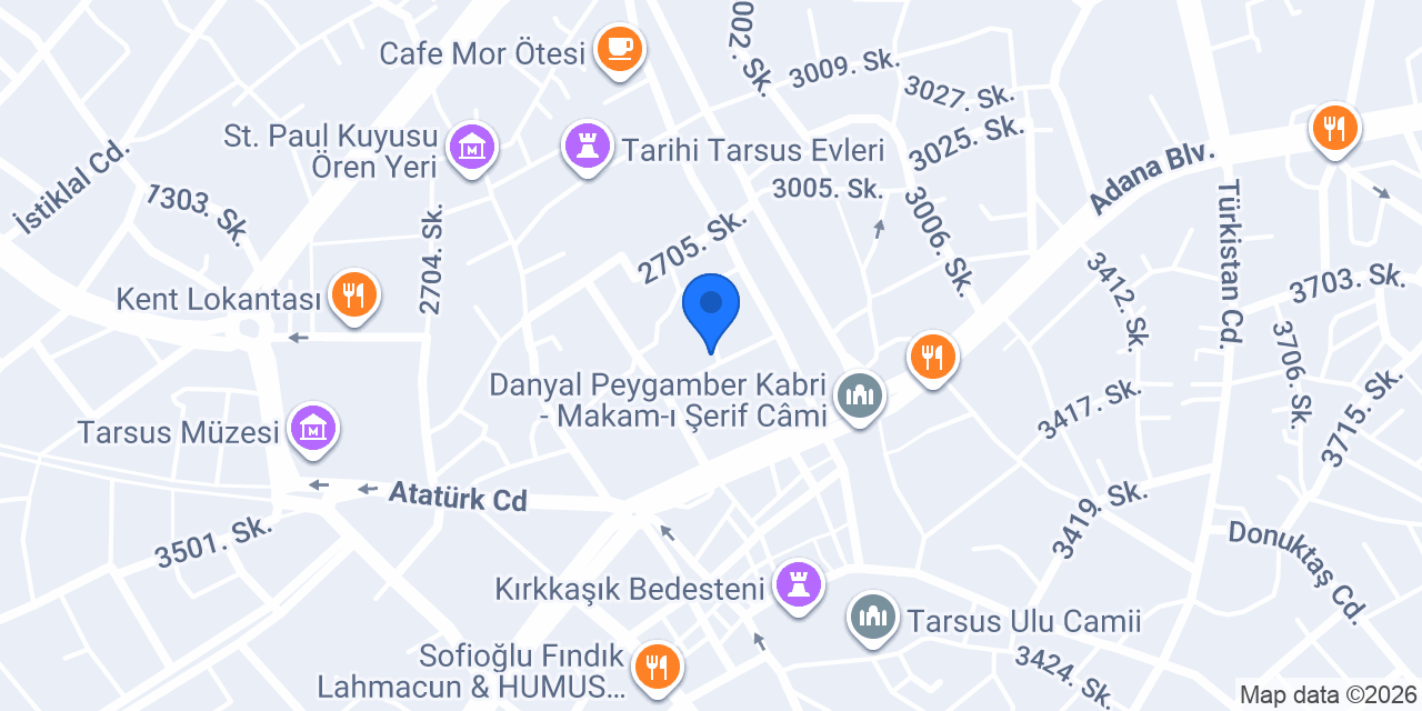 Tarsus Taksi 7/24 konumu