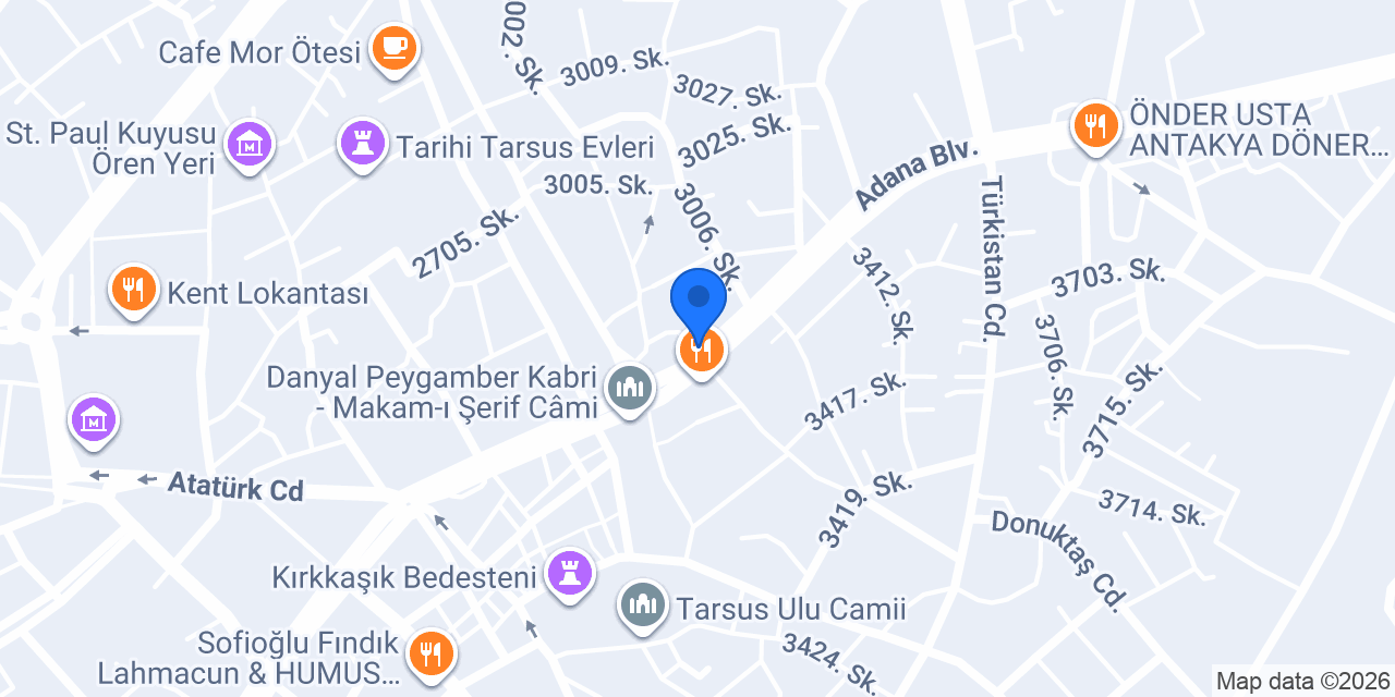 Orhan Humus Salonu konumu
