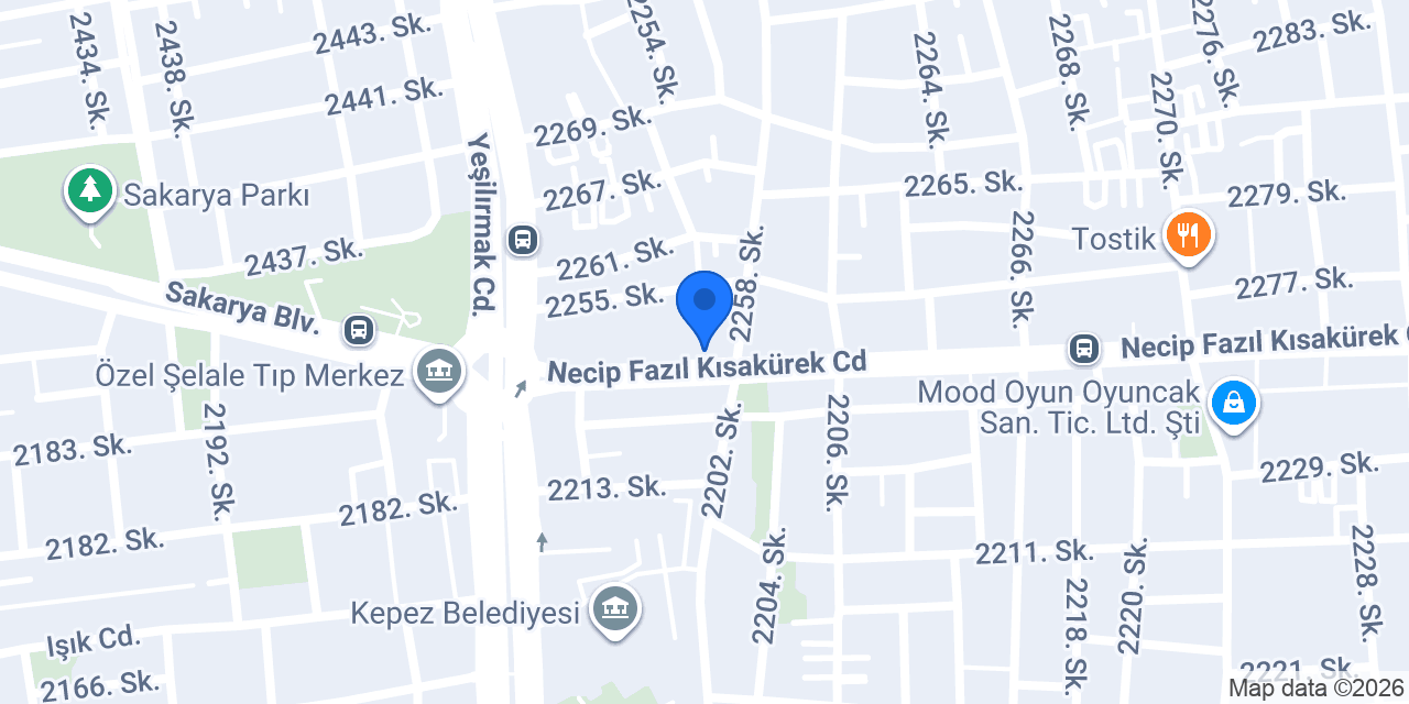 Eyüp Usta Baklavaları Merkez konumu