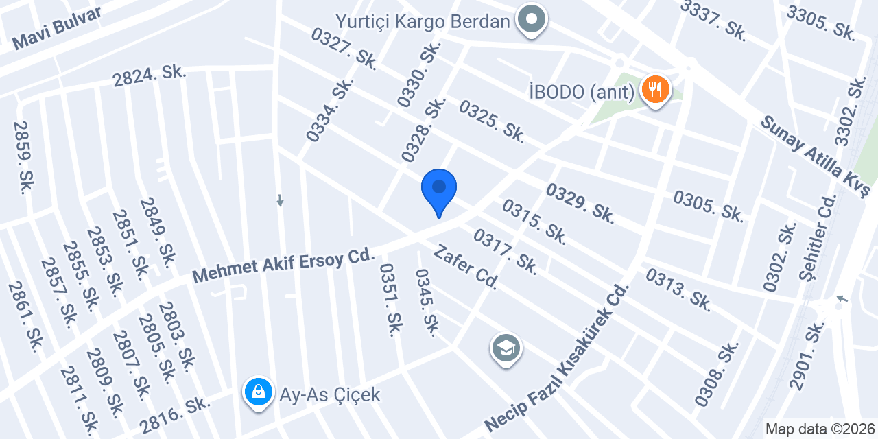 Zarif koltuk Döseme konumu