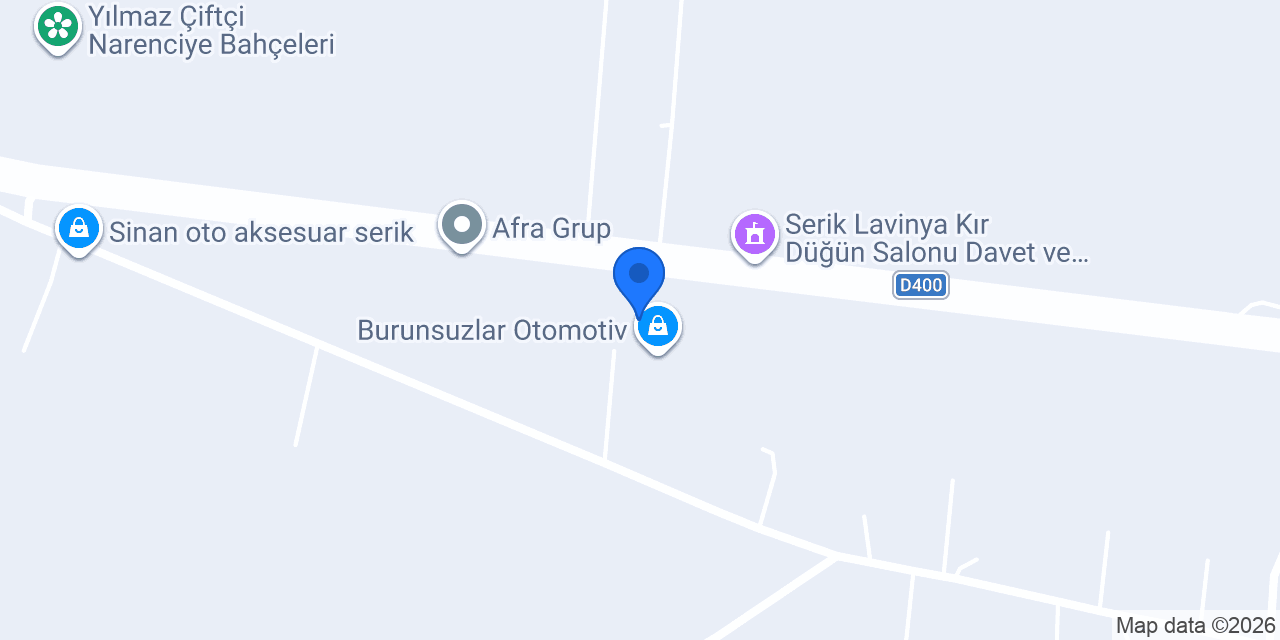 Serik Otomotiv konumu