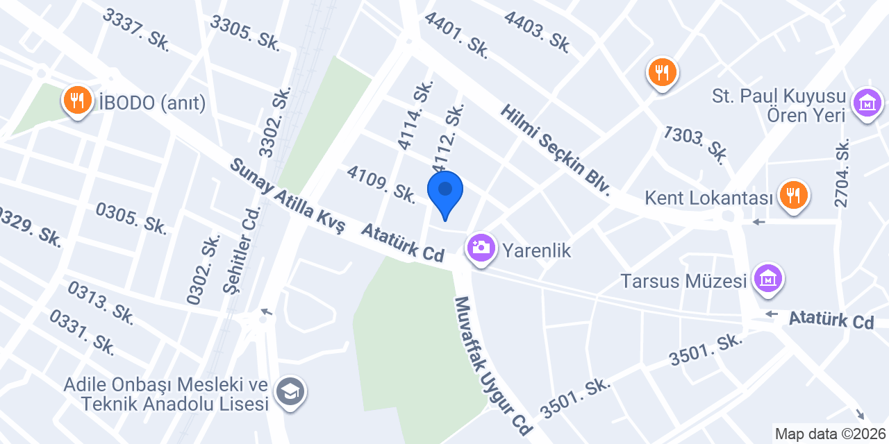 Tarsus Alba Psikoteknik konumu