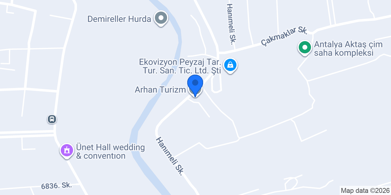 Arhan Turizm konumu