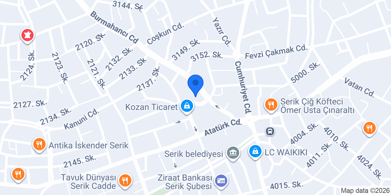Tahir Erkek Kuaförü konumu