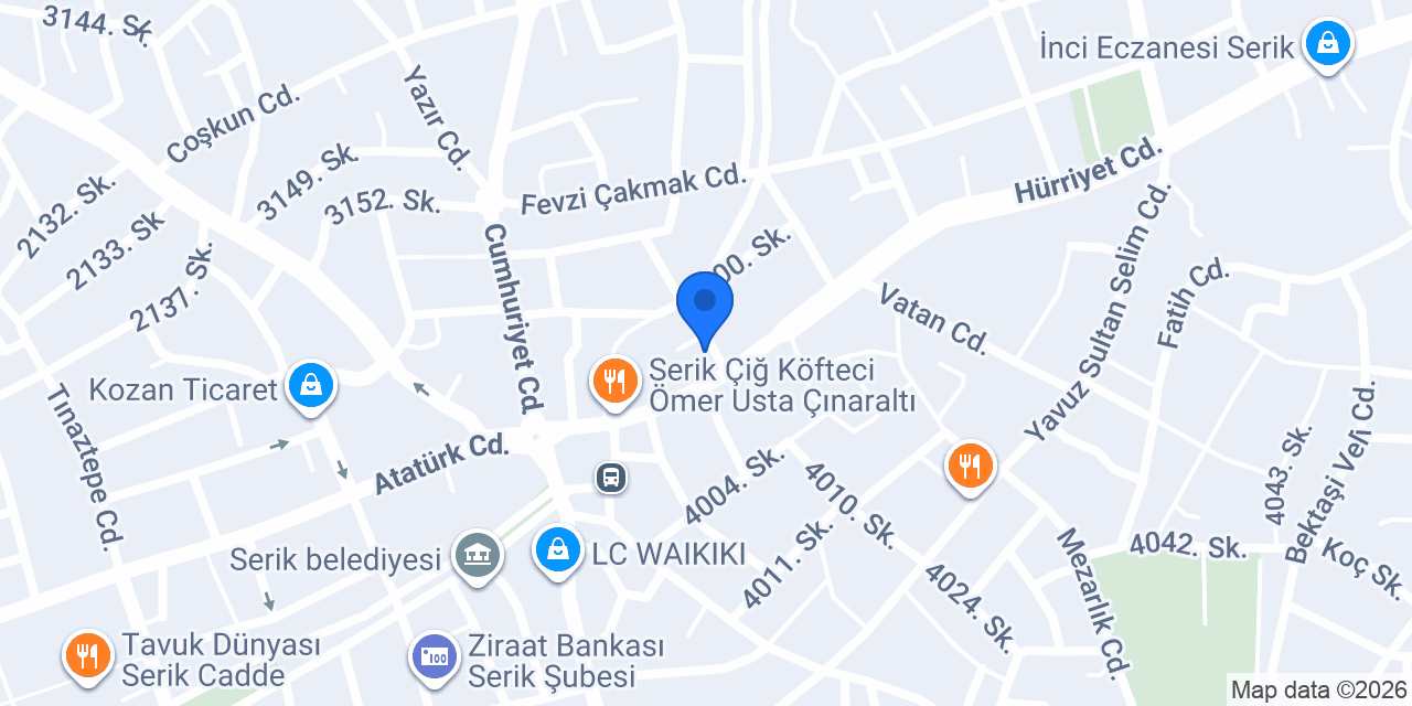 Diş Hekimi Serkan Güzel konumu