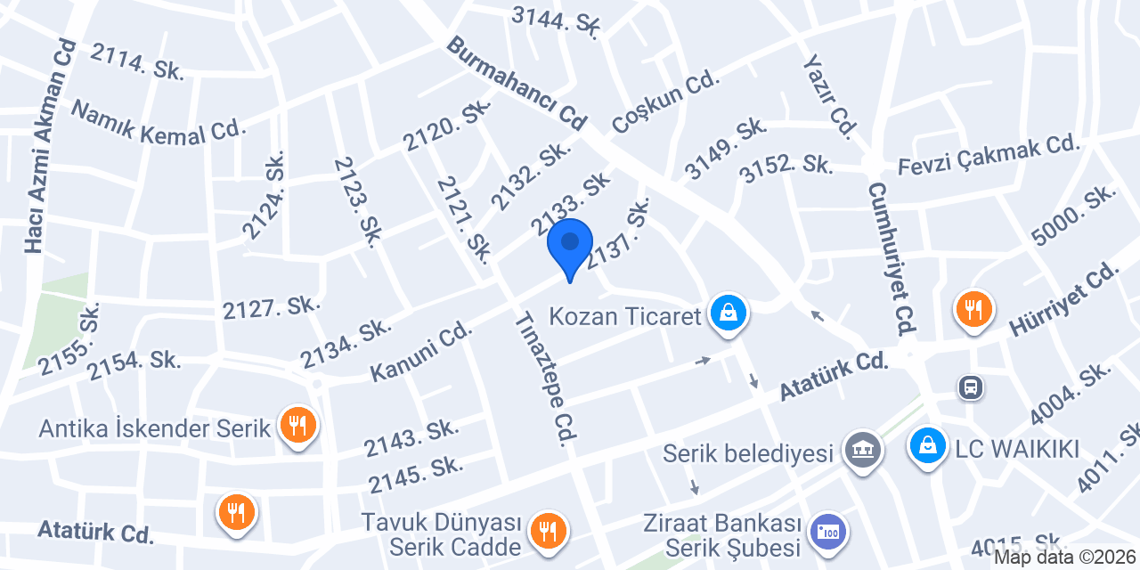 Öztürk Market konumu